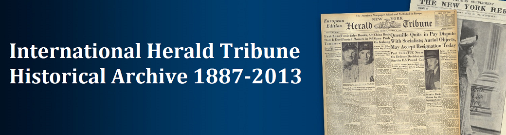 International Herald Tribune 1887-2013